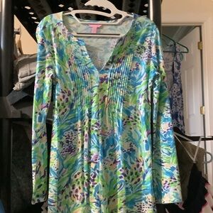 Lilly Pulitzer Vibrant‎ Floral Tunic Top